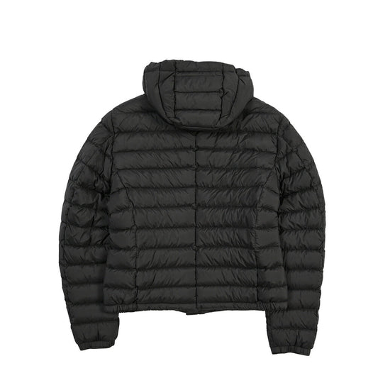 MOORER “CATALDI-S3” 高機能ストレッチナイロン フード付きダウンジャケット / ACQUA RESISTANT(撥水) ブラック(NERO) 42 | GUARDAROBA MILANO OFFICIAL STORE