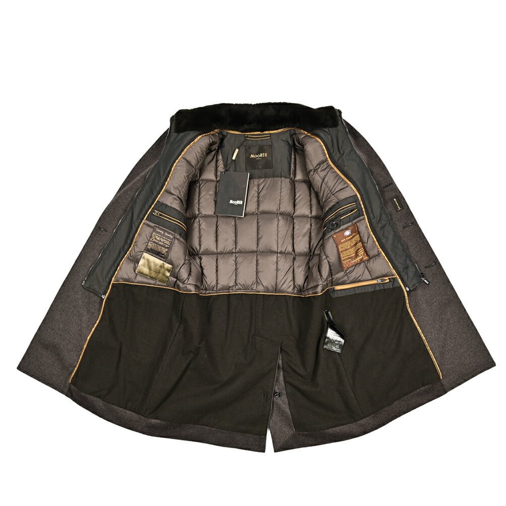 MOORER "CIGOLI - MG" カシミヤ100% ダウンチェスターコート (着脱可能ライナー付き)|420434|GUARDAROBA MILANO OFFICIAL STORE