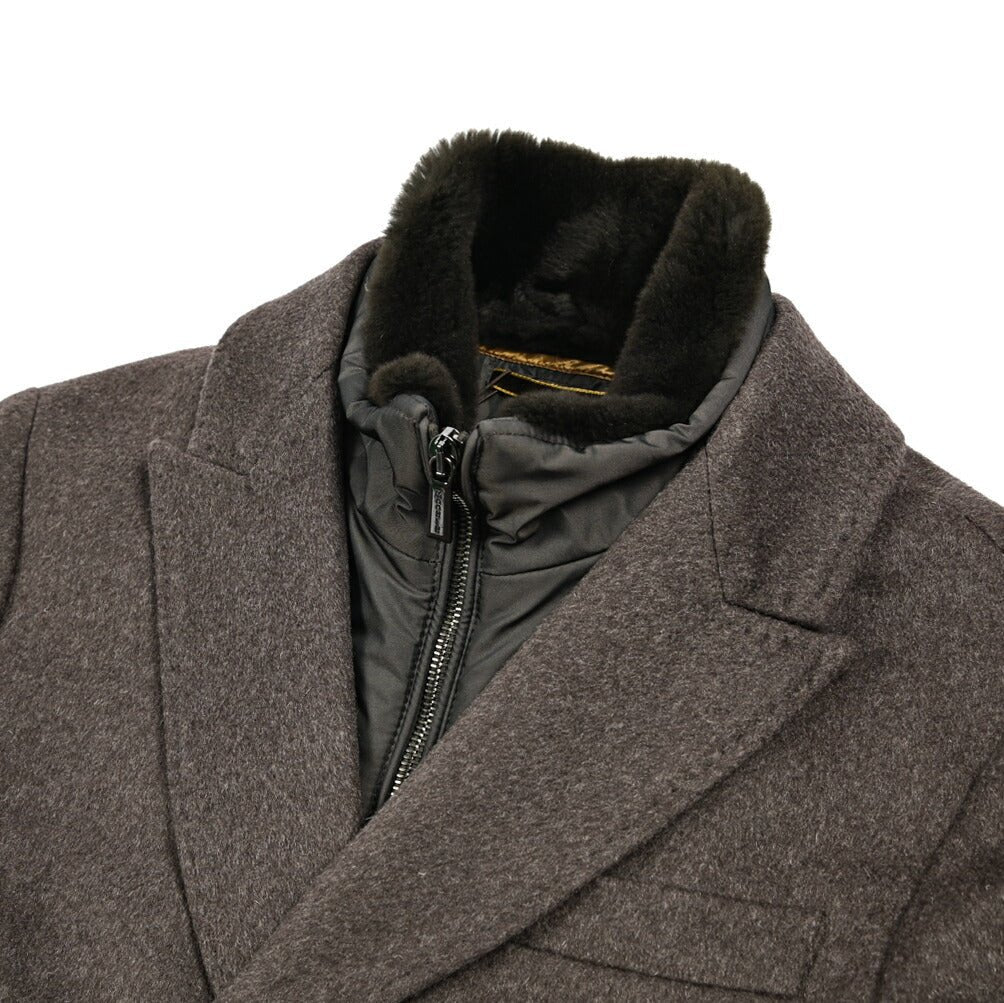 MOORER "CIGOLI - MG" カシミヤ100% ダウンチェスターコート (着脱可能ライナー付き)|420434|GUARDAROBA MILANO OFFICIAL STORE