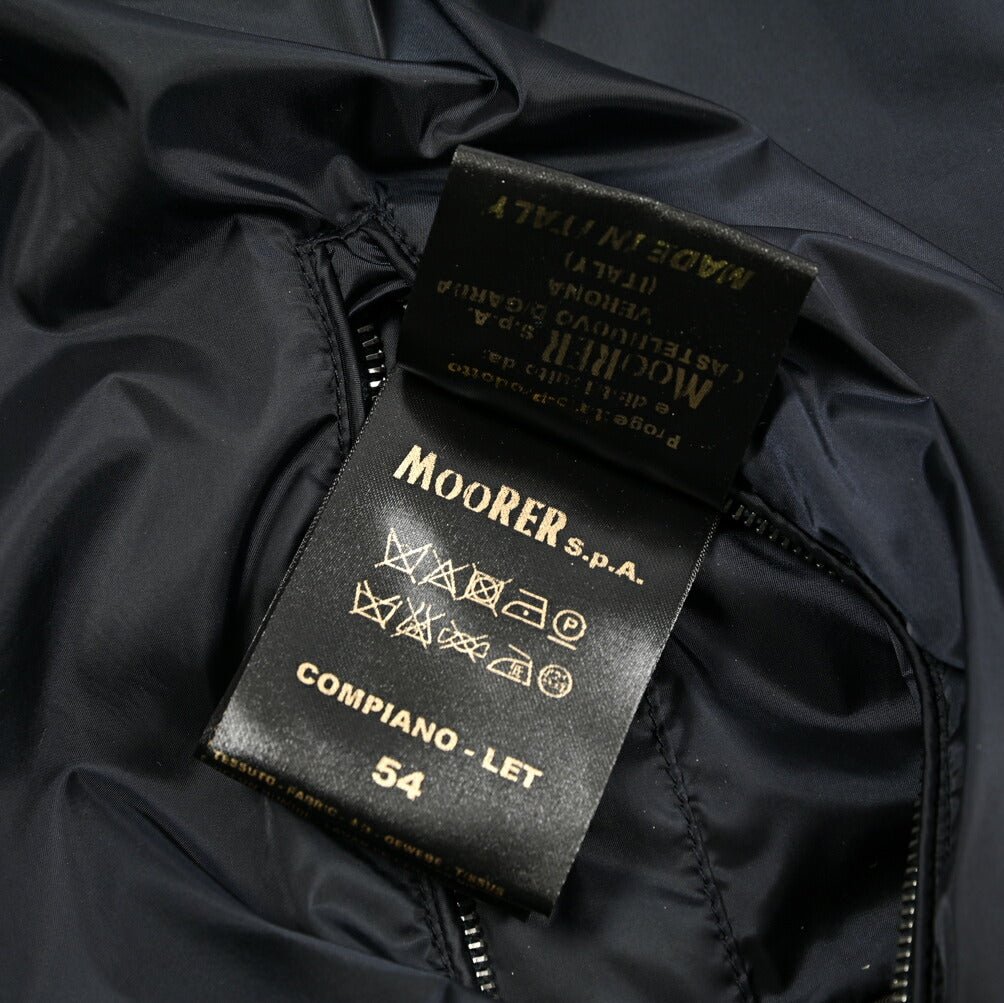 MOORER COMPIANO - LET レザー/ナイロン リバーシブルボンバージャケット MA - 1|436043-54|GUARDAROBA MILANO OFFICIAL STORE
