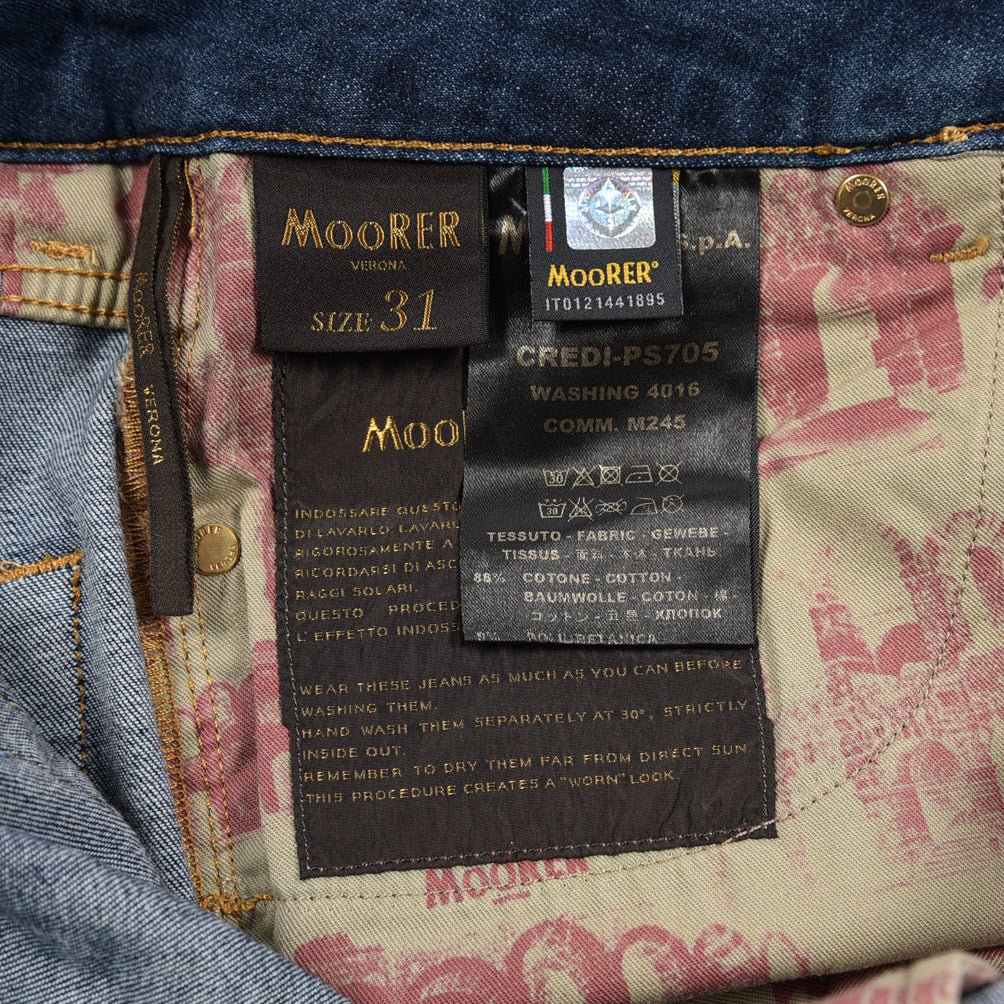 MOORER "CREDI - PS705" ストレッチデニム スリムジーンズ|437069-31|GUARDAROBA MILANO OFFICIAL STORE