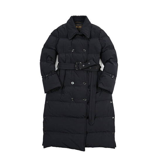MOORER “DEISI-KN” ストレッチナイロン ダウントレンチコート / ACQUA RESISTANT (撥水) / レディース ネイビー(DARK BLU) 42 | GUARDAROBA MILANO OFFICIAL STORE