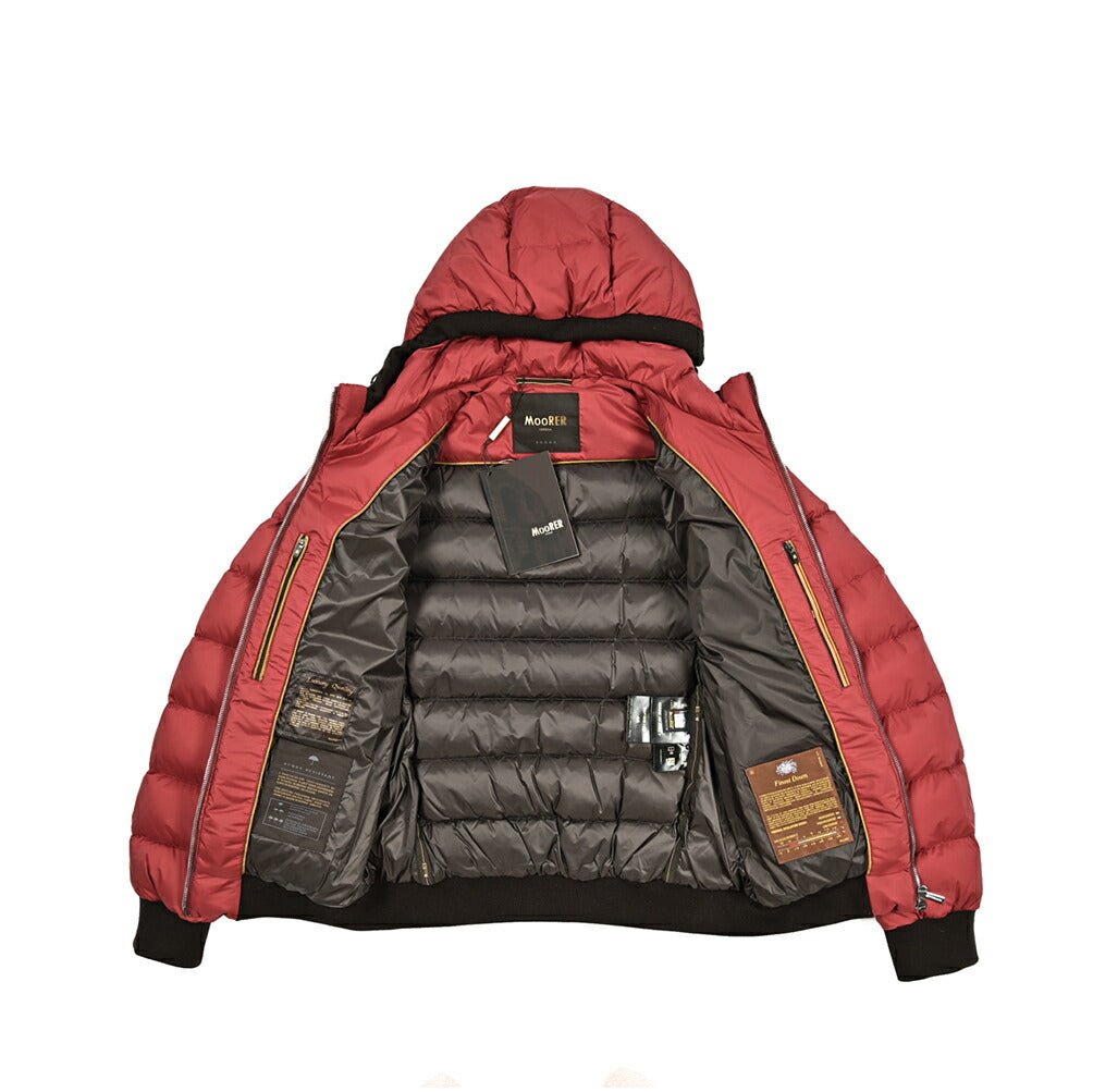 MOORER "DEPISIS - S3" ストレッチナイロン ダウンジャケットフーディー / ACQUA RESISTANT(撥水)|418252 - 44|GUARDAROBA MILANO OFFICIAL STORE