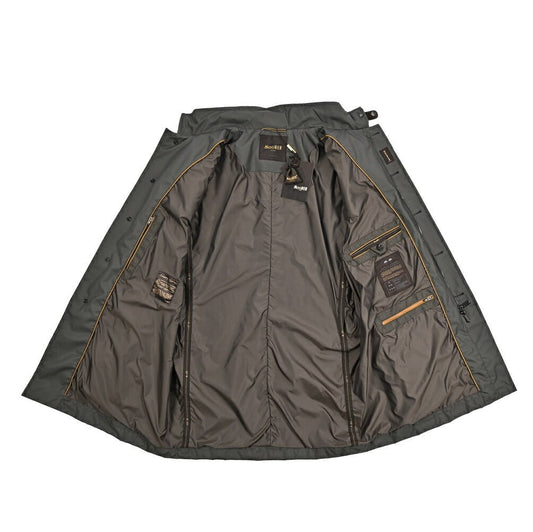 MOORER DUCA - GF ポリエステル100% スタンドカラーコート 収納可能フード付き / ACQUA PROOF(防水)|435964-56|GUARDAROBA MILANO OFFICIAL STORE