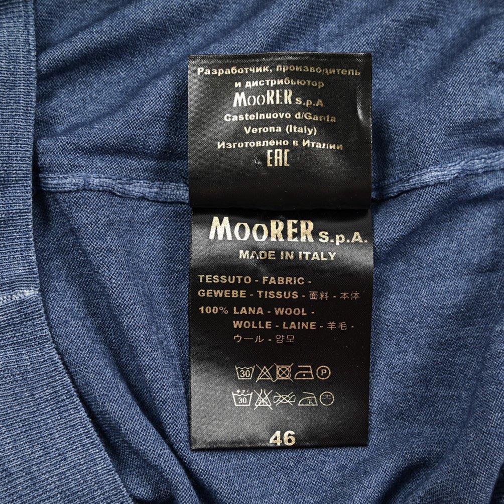 MOORER ECCLESIO - W2 ウール100% Vネックニットベスト|418929 - 46|GUARDAROBA MILANO OFFICIAL STORE