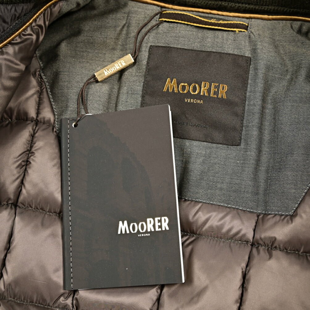MOORER "EMIDIO - UR" スエードレザー ダウンPコート|420414|GUARDAROBA MILANO OFFICIAL STORE
