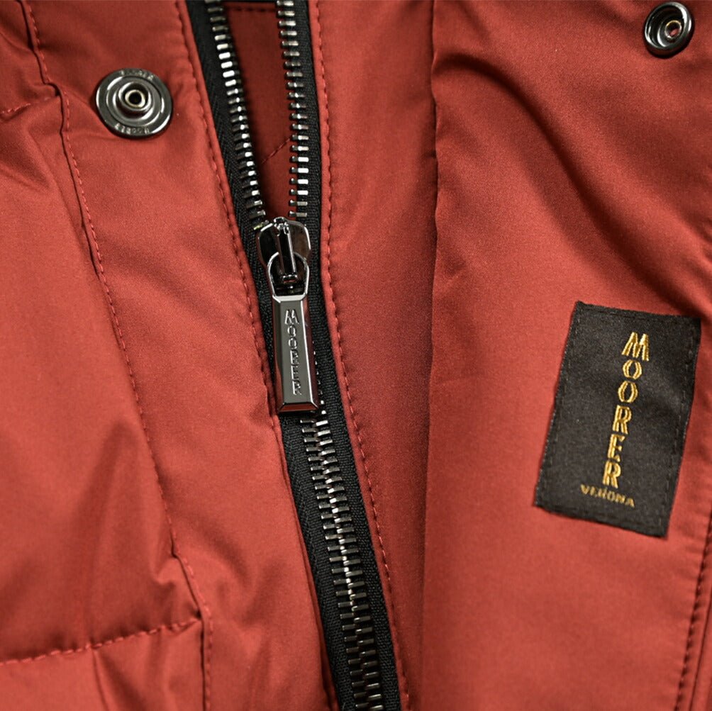 MOORER "ERENIO - SKT" ポリエステル100% ダウンジャケットフーディー (着脱可能ライナー付き) / ACQUA PROOF (防水)|417825 - 48|GUARDAROBA MILANO OFFICIAL STORE