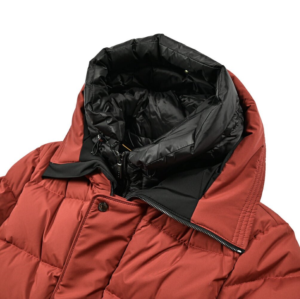 MOORER "ERENIO - SKT" ポリエステル100% ダウンジャケットフーディー (着脱可能ライナー付き) / ACQUA PROOF (防水)|417825 - 48|GUARDAROBA MILANO OFFICIAL STORE