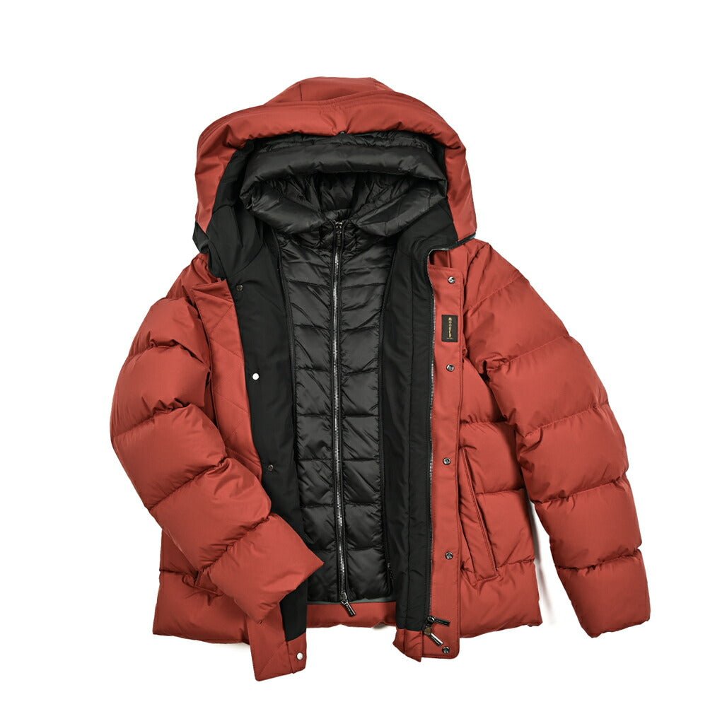 MOORER "ERENIO - SKT" ポリエステル100% ダウンジャケットフーディー (着脱可能ライナー付き) / ACQUA PROOF (防水)|417825 - 48|GUARDAROBA MILANO OFFICIAL STORE