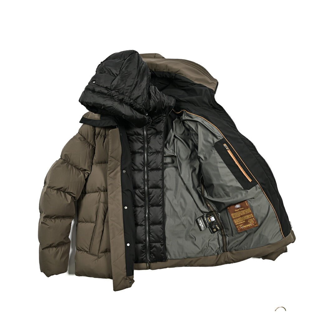 MOORER "ERENIO - SKT" ポリエステル100% ダウンジャケットフーディー / ACQUA PROOF (防水)|417829|GUARDAROBA MILANO OFFICIAL STORE