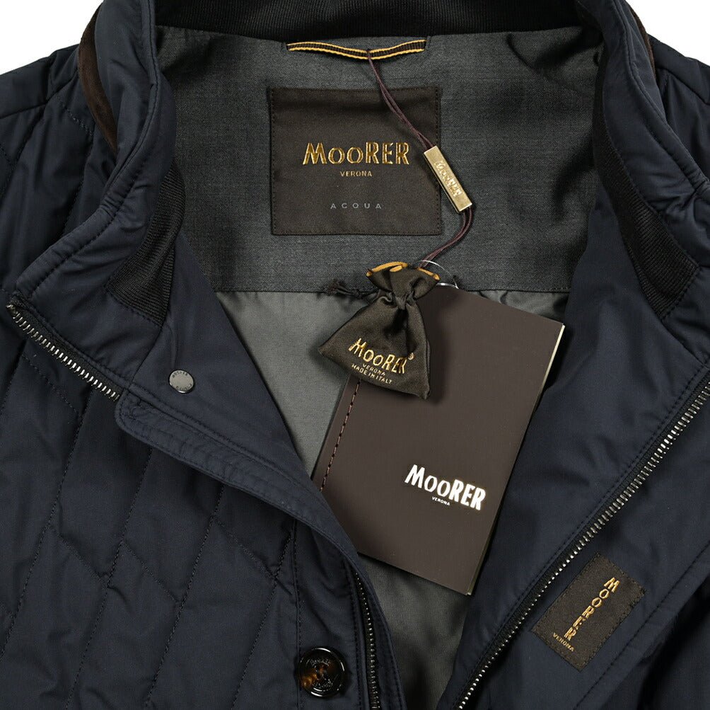MOORER "FALERI - TRT" ポリエステル100% キルティング中綿ブルゾン / ACQUA RESISTANT(撥水)|418075 - 60|GUARDAROBA MILANO OFFICIAL STORE