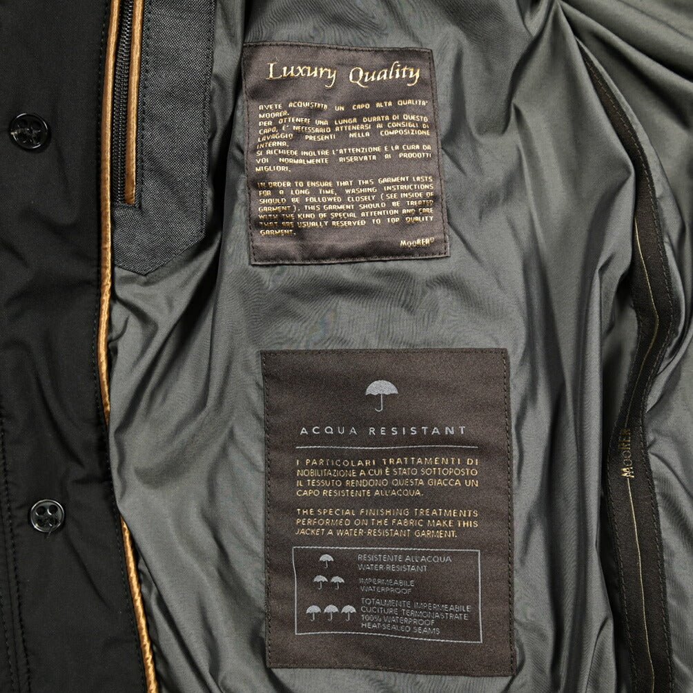 MOORER "FALERI - TRT" ポリエステル100% キルティング中綿ブルゾン / ACQUA RESISTANT(撥水)|418077|GUARDAROBA MILANO OFFICIAL STORE