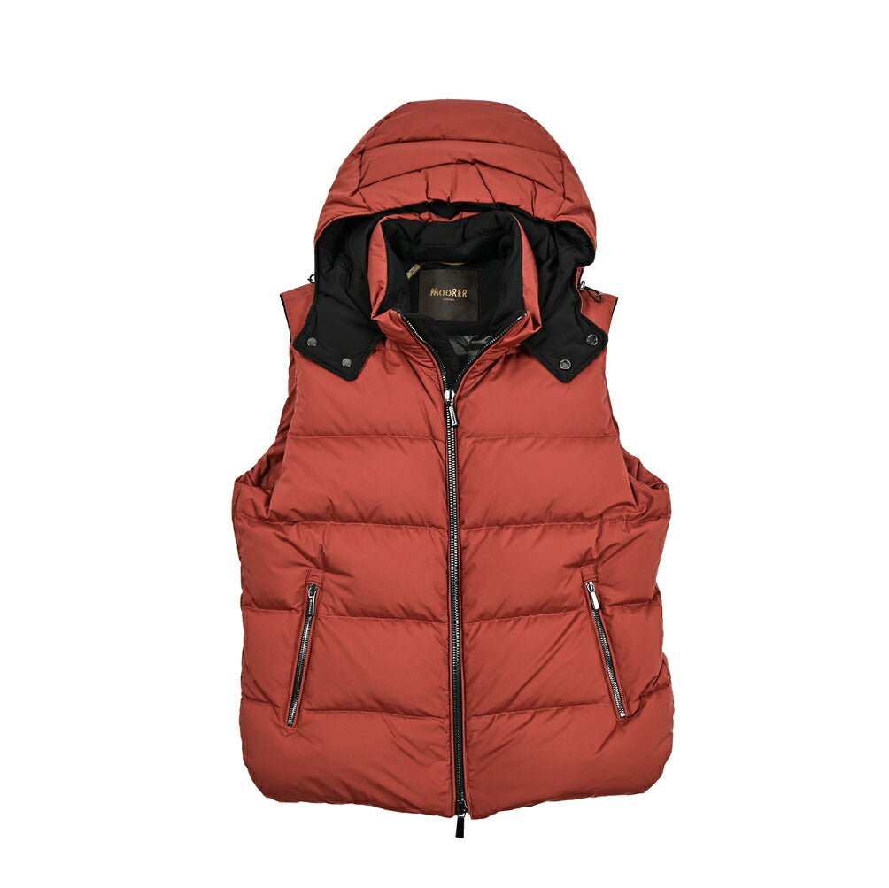 MOORER "FIRE - SKT" ポリエステル100% ダウンベストフーディー|418150 - 44|GUARDAROBA MILANO OFFICIAL STORE