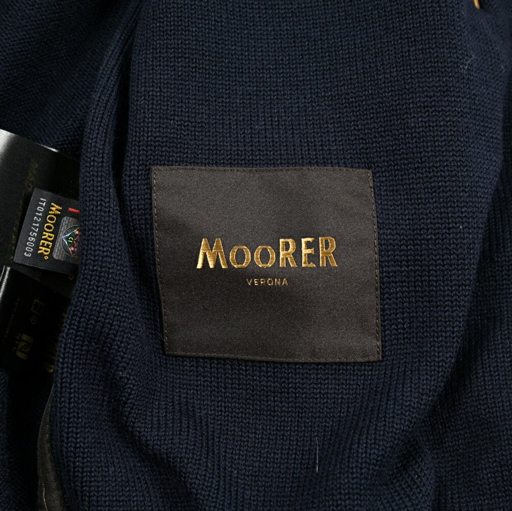 SALE|MOORER FRANS - URM 異素材コンビ ダブルジップニットパーカー|418086 - 48|GUARDAROBA MILANO OFFICIAL STORE