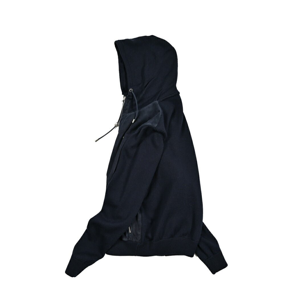 SALE|MOORER FRANS - URM 異素材コンビ ダブルジップニットパーカー|418086 - 48|GUARDAROBA MILANO OFFICIAL STORE