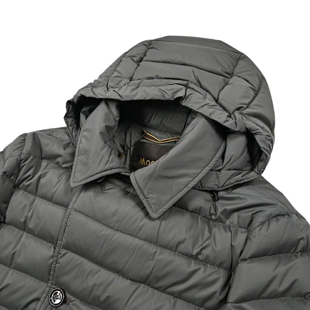 MOORER "FRED - CAP - S3" ストレッチナイロン ダブルブレストライトダウンジャケット / ACQUA RESISTANT(撥水)|417785 - 46|GUARDAROBA MILANO OFFICIAL STORE