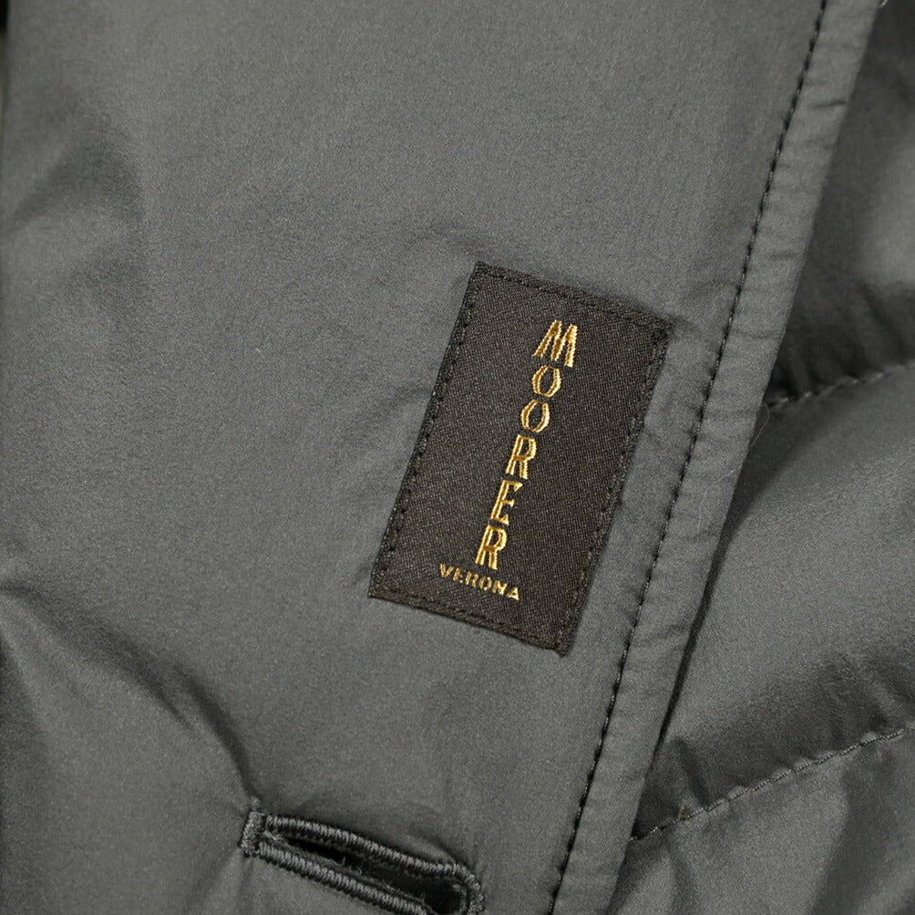 MOORER "FRED - CAP - S3" ストレッチナイロン ダブルブレストライトダウンジャケット / ACQUA RESISTANT(撥水)|417785 - 46|GUARDAROBA MILANO OFFICIAL STORE