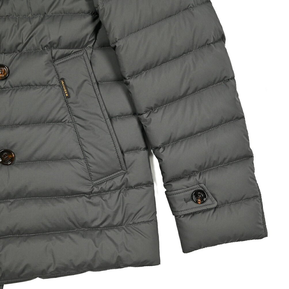 MOORER "FRED - CAP - S3" ストレッチナイロン ダブルブレストライトダウンジャケット / ACQUA RESISTANT(撥水)|417785 - 46|GUARDAROBA MILANO OFFICIAL STORE