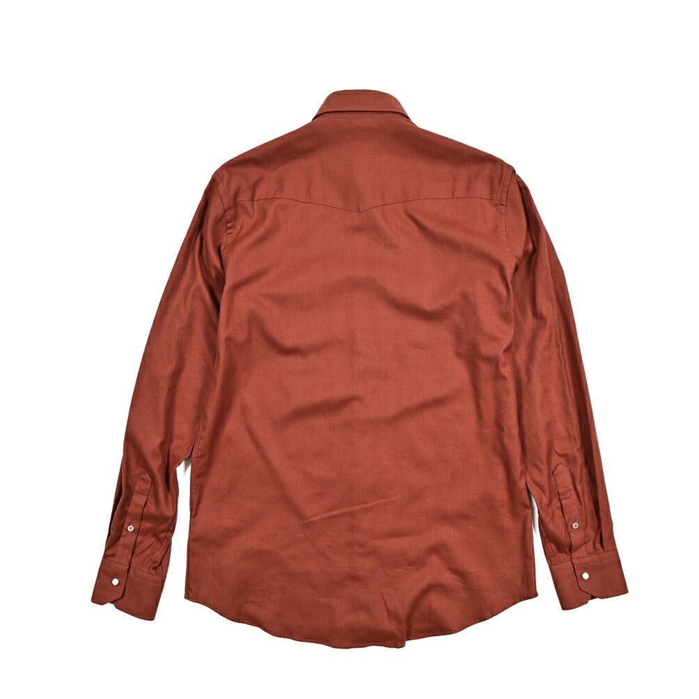 MOORER GARRET - AP コットンリヨセル ホリゾンタルカラーウエスタンシャツ|GUARDAROBA MILANO OFFICIAL STORE