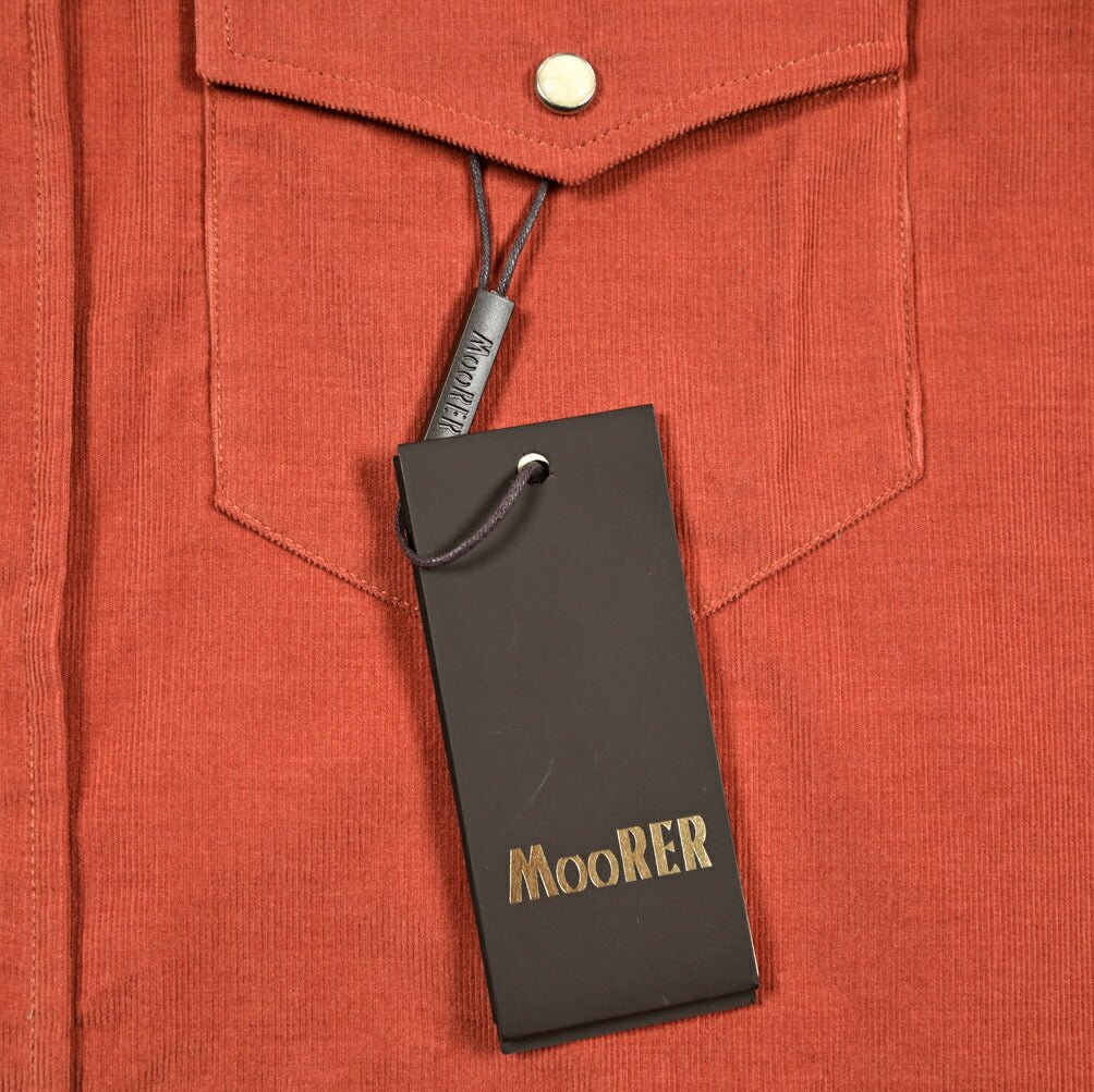MOORER GARRET - M3 コットン100% ホリゾンタルカラーコーデュロイシャツ|418434|GUARDAROBA MILANO OFFICIAL STORE