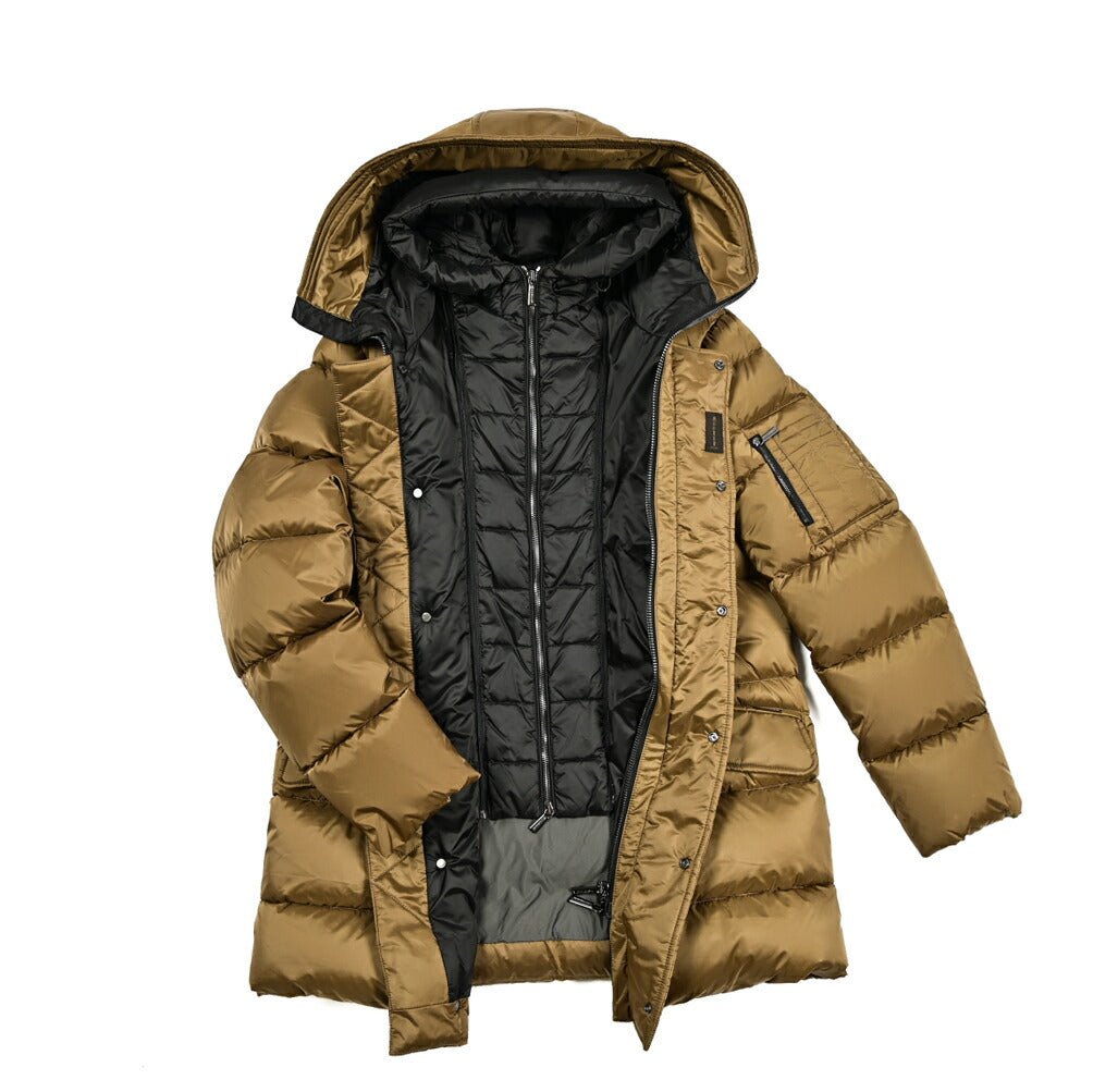 MOORER "GRIMA - SH" ナイロン100% ダウンコートフーディー / ACQUA RESISTANT(撥水)|417794 - 48|GUARDAROBA MILANO OFFICIAL STORE