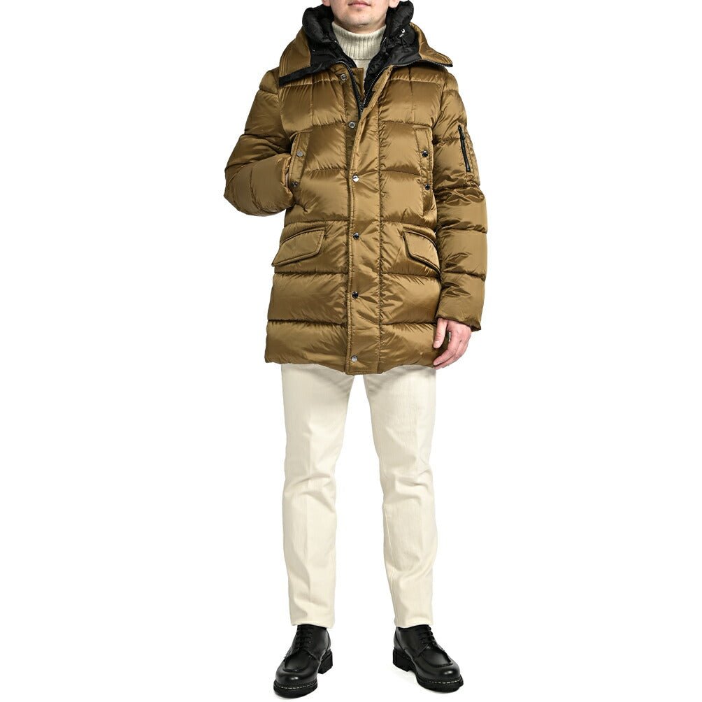 MOORER "GRIMA - SH" ナイロン100% ダウンコートフーディー / ACQUA RESISTANT(撥水)|417794 - 48|GUARDAROBA MILANO OFFICIAL STORE