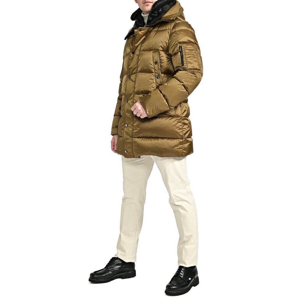 MOORER "GRIMA - SH" ナイロン100% ダウンコートフーディー / ACQUA RESISTANT(撥水)|417794 - 48|GUARDAROBA MILANO OFFICIAL STORE