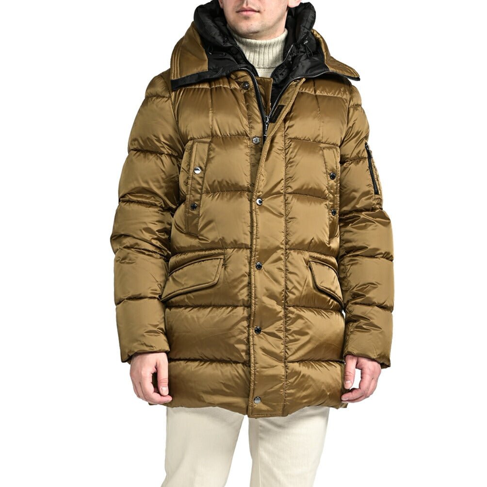 MOORER "GRIMA - SH" ナイロン100% ダウンコートフーディー / ACQUA RESISTANT(撥水)|417794 - 48|GUARDAROBA MILANO OFFICIAL STORE