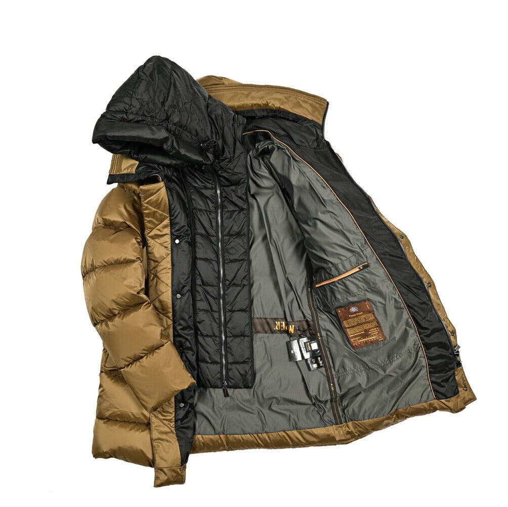 MOORER "GRIMA - SH" ナイロン100% ダウンコートフーディー / ACQUA RESISTANT(撥水)|417794 - 48|GUARDAROBA MILANO OFFICIAL STORE