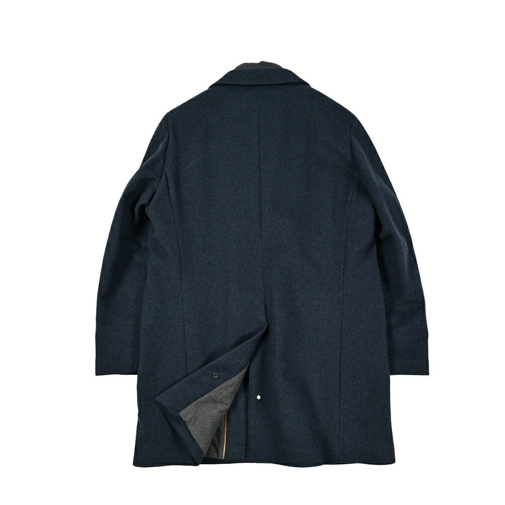 MOORER "HARRIS - LE" カシミヤ混ウール 3Bシングルダウンチェスターコート (着脱可能ライナー付き)|417787|GUARDAROBA MILANO OFFICIAL STORE
