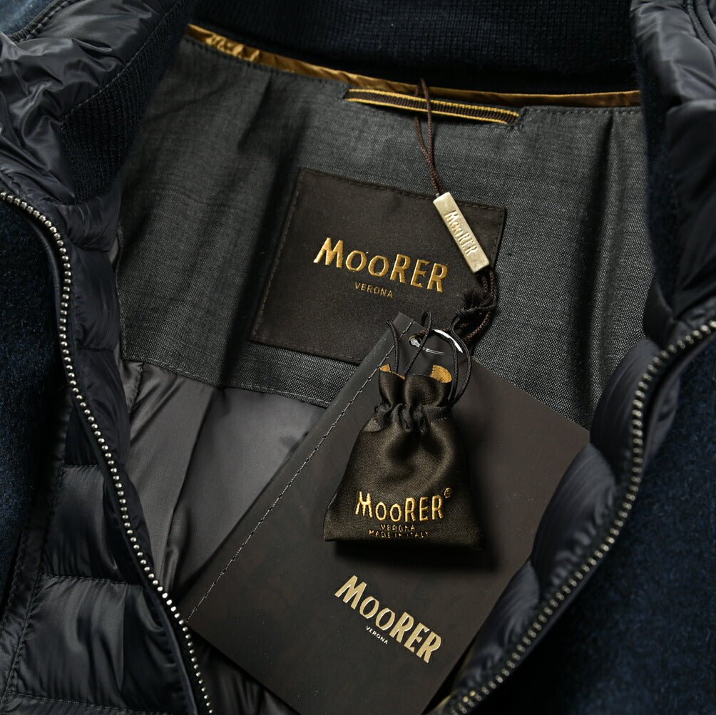 MOORER "HARRIS - LE" カシミヤ混ウール 3Bシングルダウンチェスターコート (着脱可能ライナー付き)|417787|GUARDAROBA MILANO OFFICIAL STORE