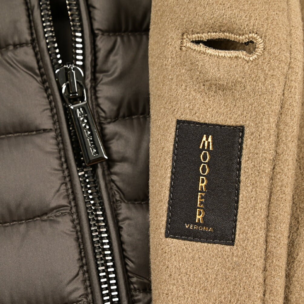 MOORER "HARRIS - LE" カシミヤ混ウール 3Bシングルダウンチェスターコート (着脱可能ライナー付き)|417788|GUARDAROBA MILANO OFFICIAL STORE