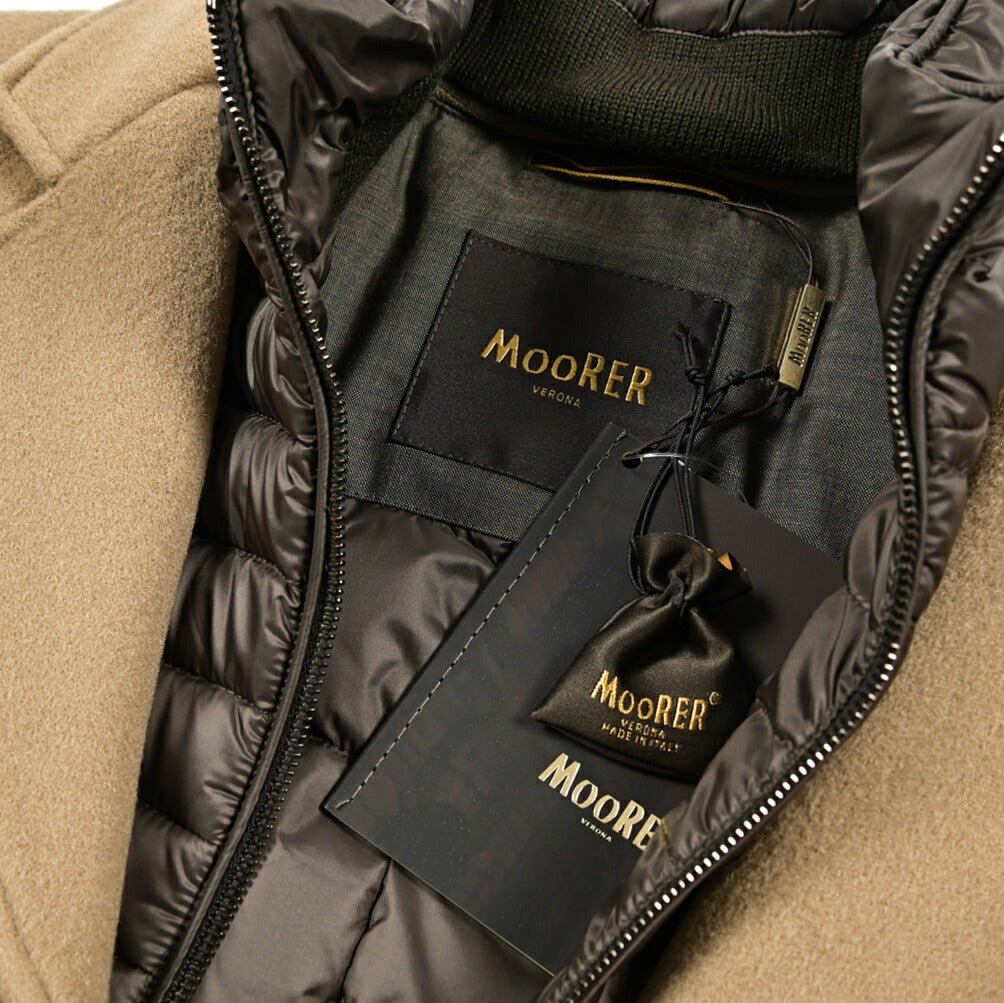 MOORER "HARRIS - LE" カシミヤ混ウール 3Bシングルダウンチェスターコート (着脱可能ライナー付き)|417788|GUARDAROBA MILANO OFFICIAL STORE