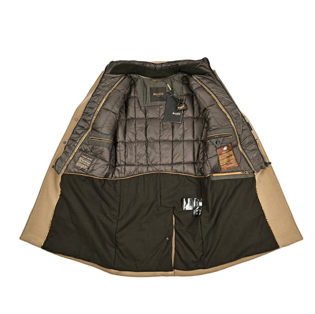 MOORER "HARRIS - LE" カシミヤ混ウール 3Bシングルダウンチェスターコート (着脱可能ライナー付き)|417788|GUARDAROBA MILANO OFFICIAL STORE