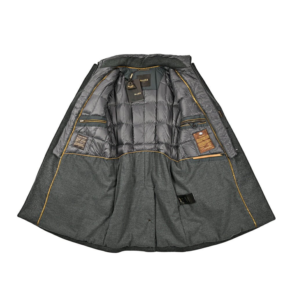 MOORER "HARRIS - LE" カシミヤ混ウール 3Bシングルダウンチェスターコート (着脱可能ライナー付き)|417791|GUARDAROBA MILANO OFFICIAL STORE