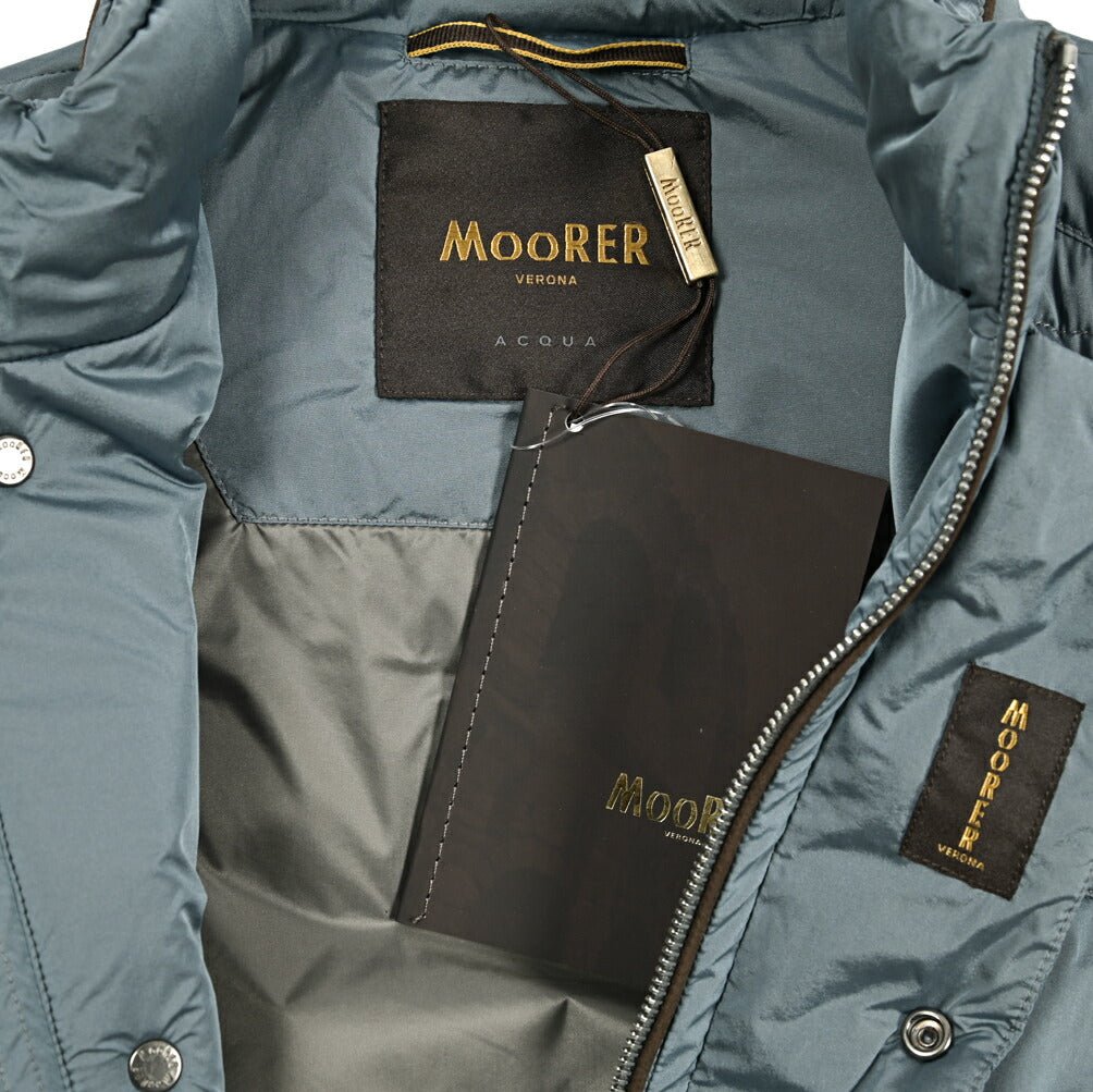 MOORER "JOYCE - S3C" ナイロン混 スタンドカラーダウンブルゾン / ACQUA RESISTANT(撥水)|417770 - 44|GUARDAROBA MILANO OFFICIAL STORE