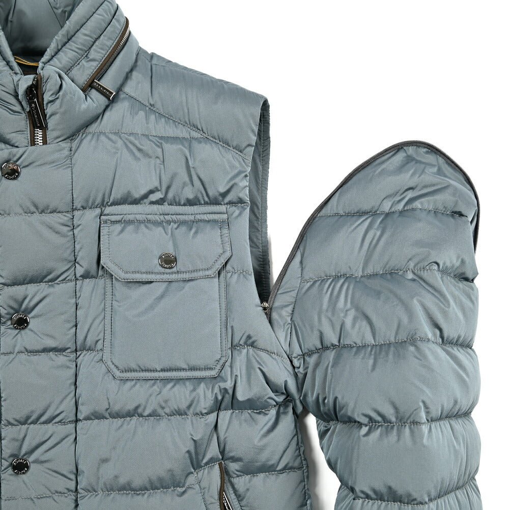 MOORER "JOYCE - S3C" ナイロン混 スタンドカラーダウンブルゾン / ACQUA RESISTANT(撥水)|417770 - 44|GUARDAROBA MILANO OFFICIAL STORE