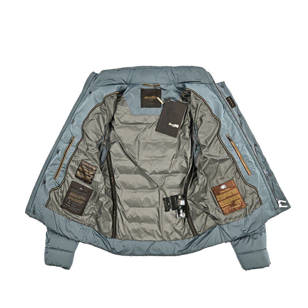 MOORER "JOYCE - S3C" ナイロン混 スタンドカラーダウンブルゾン / ACQUA RESISTANT(撥水)|417770 - 44|GUARDAROBA MILANO OFFICIAL STORE
