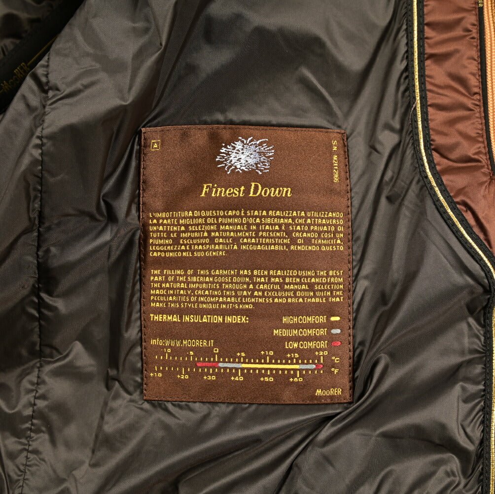 MOORER "JOYCE - SH" ナイロン100% スタンドカラーダウンブルゾン / ACQUA RESISTANT(撥水)|417768|GUARDAROBA MILANO OFFICIAL STORE