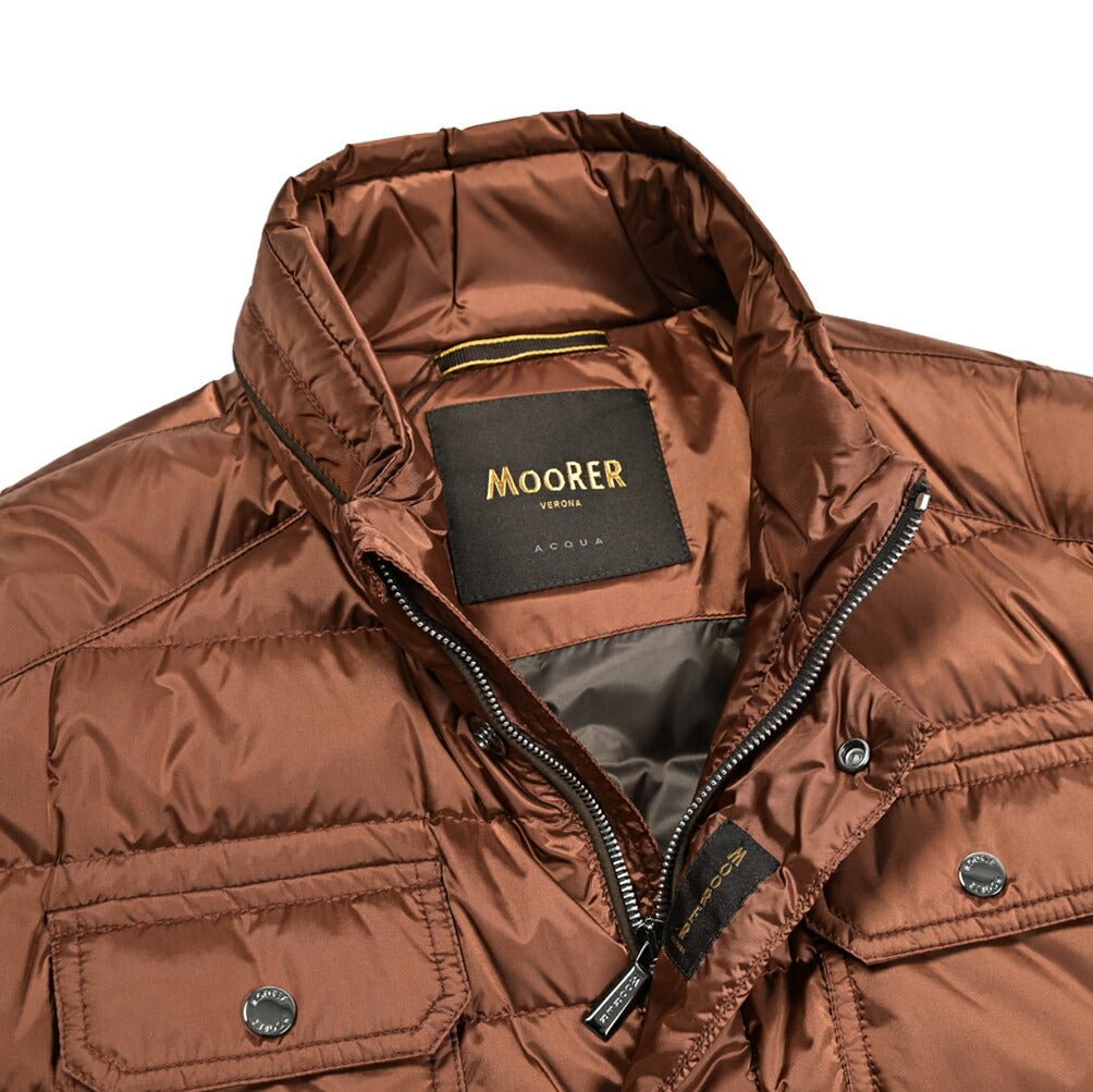 MOORER "JOYCE - SH" ナイロン100% スタンドカラーダウンブルゾン / ACQUA RESISTANT(撥水)|417768|GUARDAROBA MILANO OFFICIAL STORE