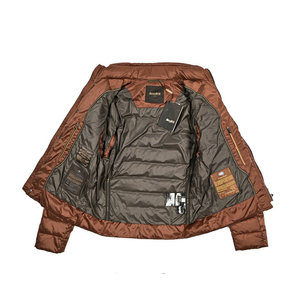 MOORER "JOYCE - SH" ナイロン100% スタンドカラーダウンブルゾン / ACQUA RESISTANT(撥水)|417768|GUARDAROBA MILANO OFFICIAL STORE