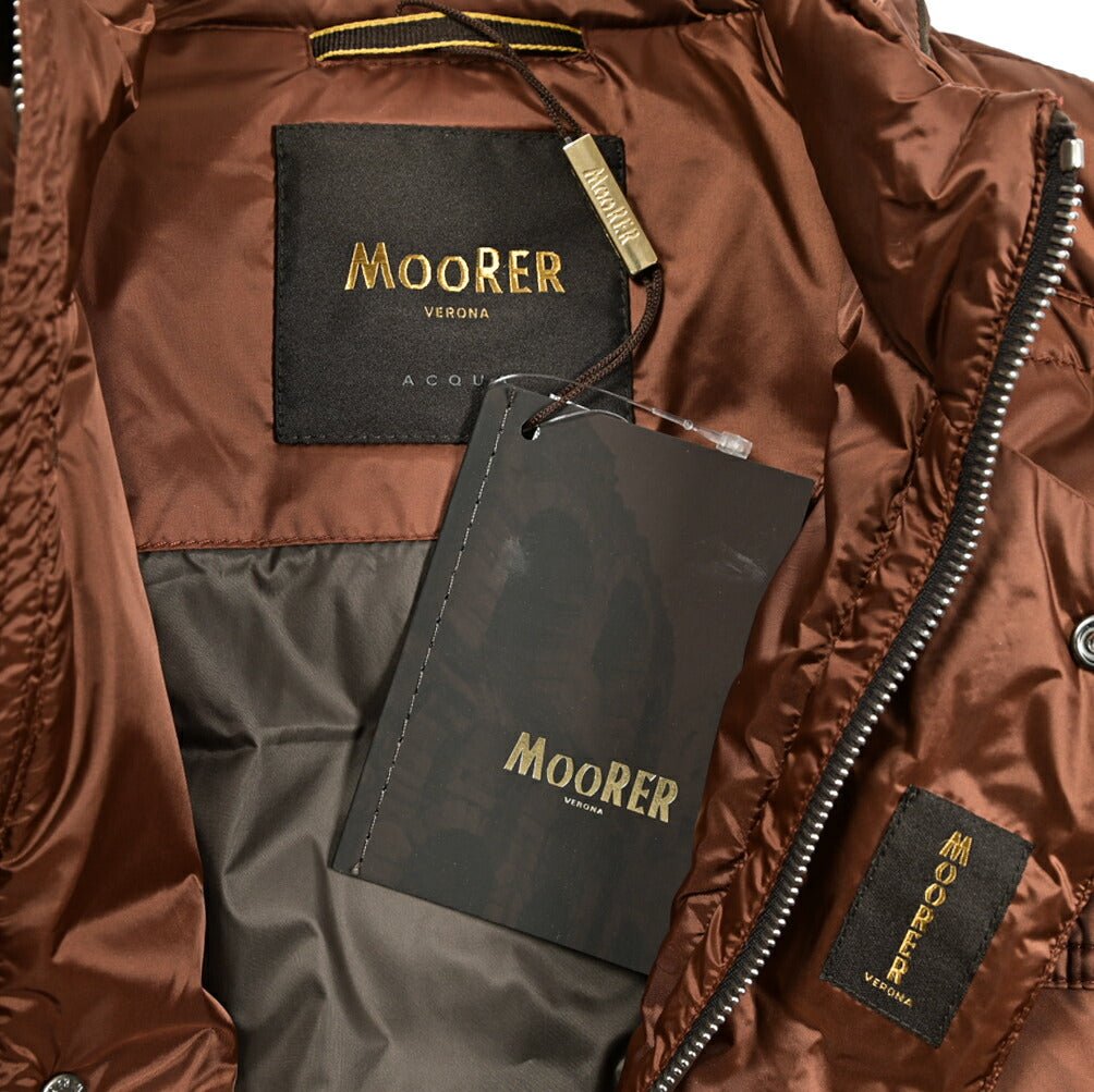 MOORER "JOYCE - SH" ナイロン100% スタンドカラーダウンブルゾン / ACQUA RESISTANT(撥水)|417768|GUARDAROBA MILANO OFFICIAL STORE