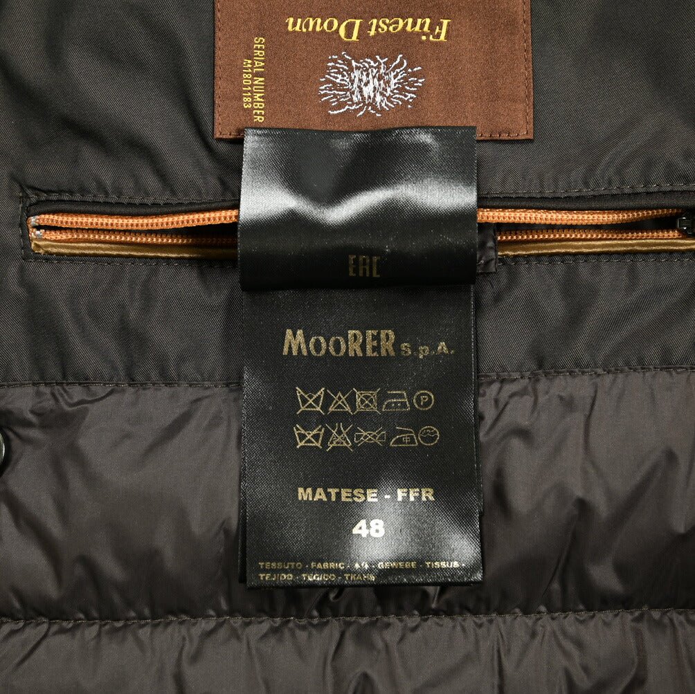 SALE|MOORER MATESE - FFR ウールポリエステル 異素材コンビライトウェイトダウンベスト|418244|GUARDAROBA MILANO OFFICIAL STORE