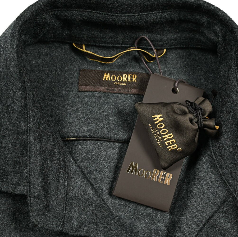 SALE|MOORER MEYER - THA ストレッチウール ワイドカラーレギュラーフィットシャツ(インターロック生地)|418307 - 46|GUARDAROBA MILANO OFFICIAL STORE