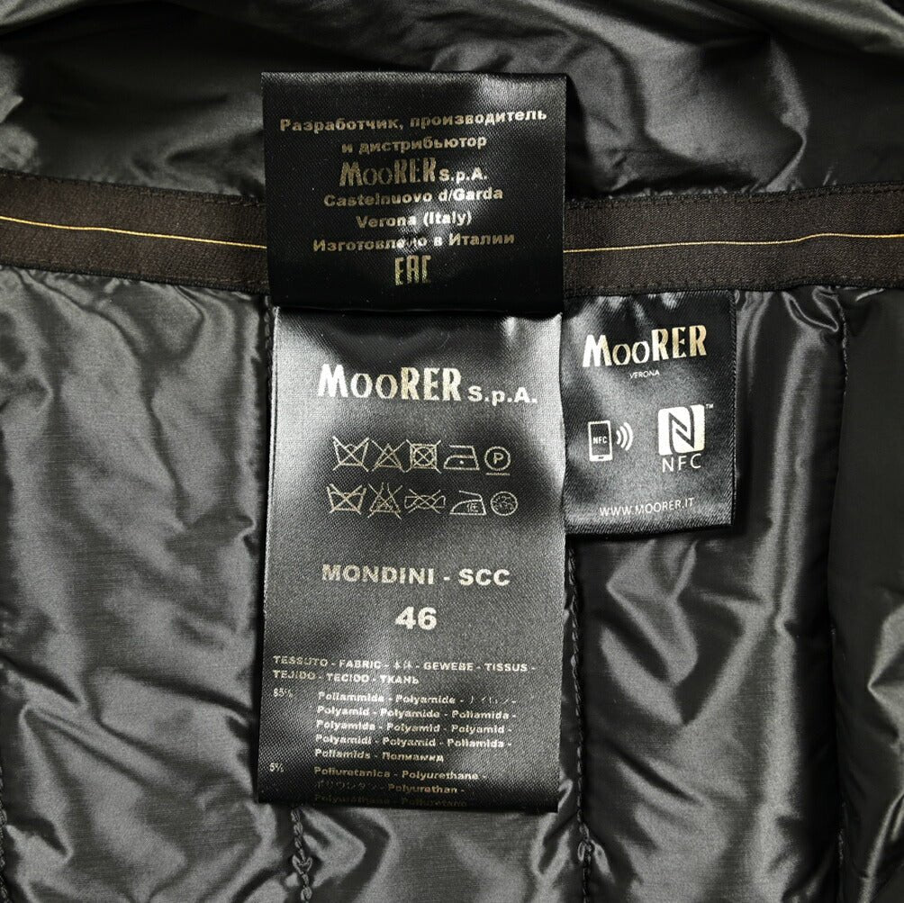 SALE|MOORER MONDINI - SCC 異素材コンビ スタンドカラーダウンブルゾン|418021 - 46|GUARDAROBA MILANO OFFICIAL STORE