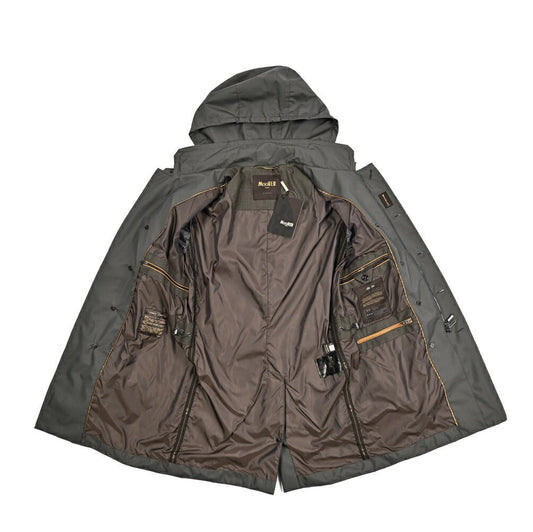 MOORER MORANDI - GF 高密度ポリエステル100% フード付きトレンチコート / ACQUA PROOF(防水)|436830|GUARDAROBA MILANO OFFICIAL STORE