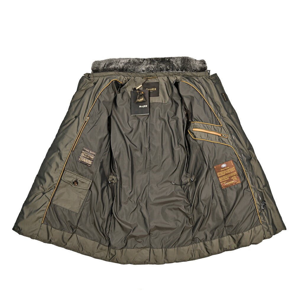 MOORER "MORRIS - KM" ポリエステル100% スタンドカラーダウンコート|420471 - 48|GUARDAROBA MILANO OFFICIAL STORE