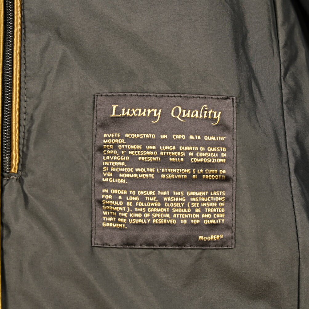 MOORER "MORRIS - KM" ポリエステル100% スタンドカラーダウンコート|420471 - 48|GUARDAROBA MILANO OFFICIAL STORE