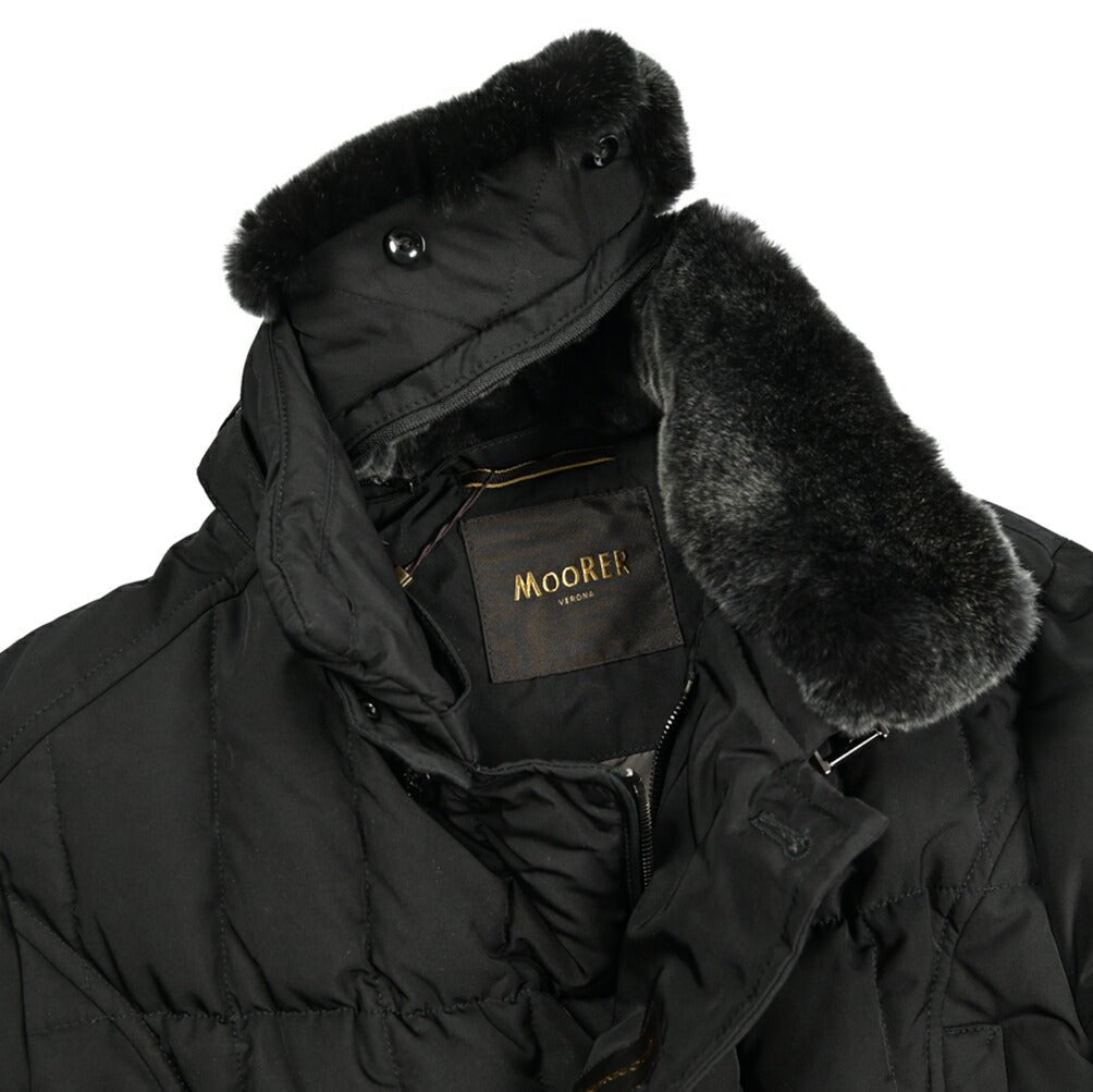 MOORER "MORRIS - KM" ポリエステル100% スタンドカラーダウンコート|420478 - 42|GUARDAROBA MILANO OFFICIAL STORE