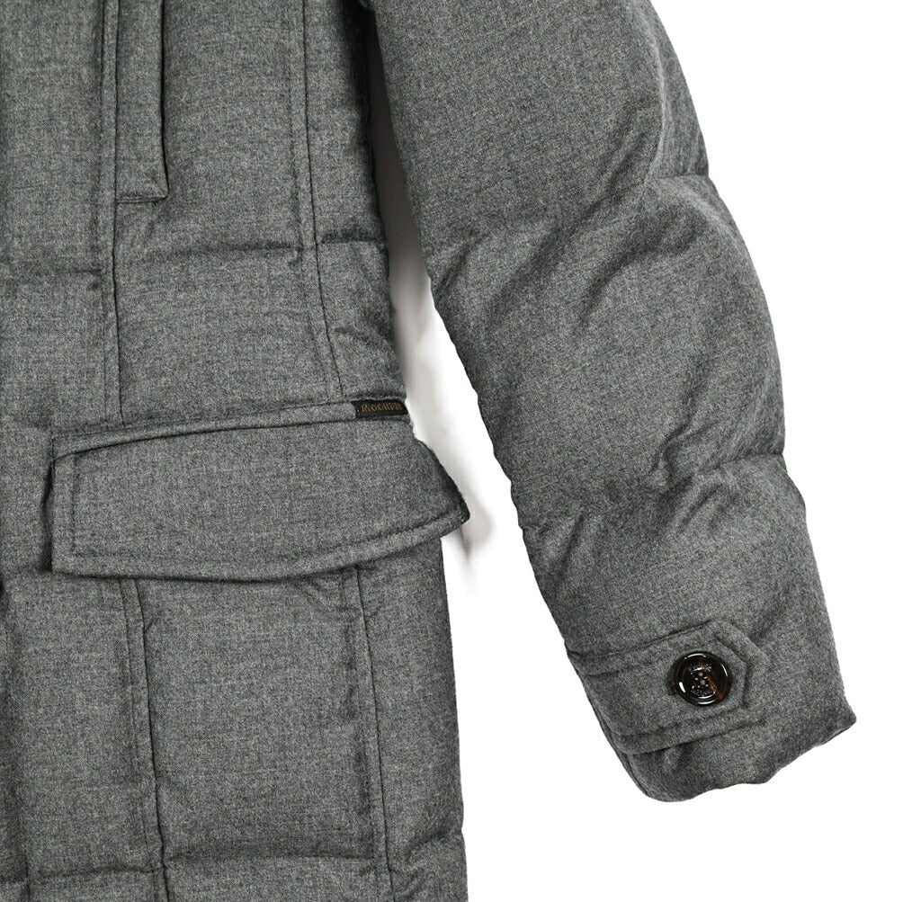 MOORER "MORRIS - L" カシミヤ混ウール スタンドカラーダウンコート|420465|GUARDAROBA MILANO OFFICIAL STORE